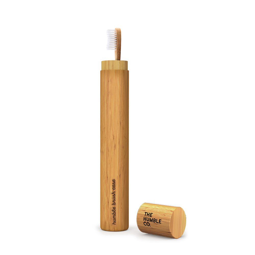 The Humble Co. Παιδική Θήκη Οδοντόβουρτσας από Bamboo – Οικολογική, Ελαφριά & Ιδανική για Ταξίδια Στοματική φροντίδα