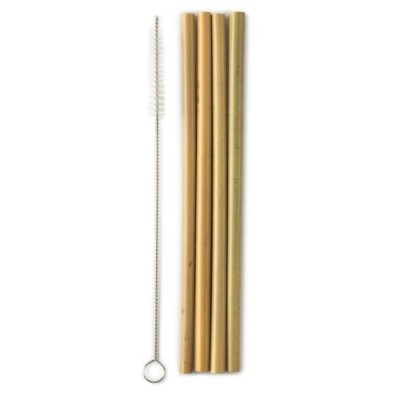 The Humble Co. Καλαμάκια Bamboo – Επαναχρησιμοποιούμενα με Βουρτσάκι Καθαρισμού (4τμχ)