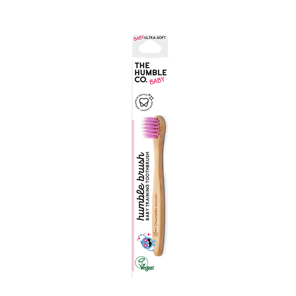 The Humble Co. Βρεφική Οδοντόβουρτσα Bamboo Ultra-Soft – Μωβ, Οικολογική & Υποαλλεργική για 0+ (1τμχ) Στοματική φροντίδα
