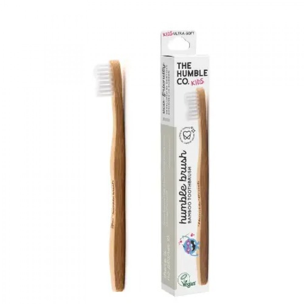 The Humble Co. Παιδική Οδοντόβουρτσα Bamboo Ultra-Soft – Οικολογική & Απαλή για Καθημερινό Βούρτσισμα (1τμχ) Στοματική φροντίδα