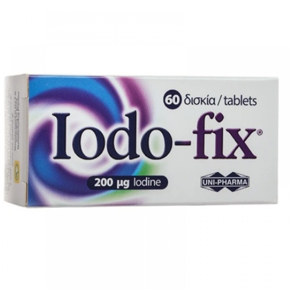 Iodo-Fix 200mg – Ιώδιο για Φυσιολογική Λειτουργία Θυρεοειδούς & Ενέργεια Συμπληρώματα διατροφής