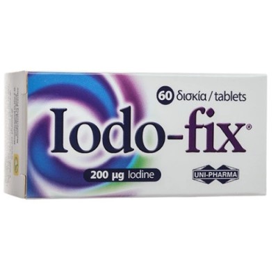 Iodo-Fix 200mg – Ιώδιο για Φυσιολογική Λειτουργία Θυρεοειδούς & Ενέργεια
