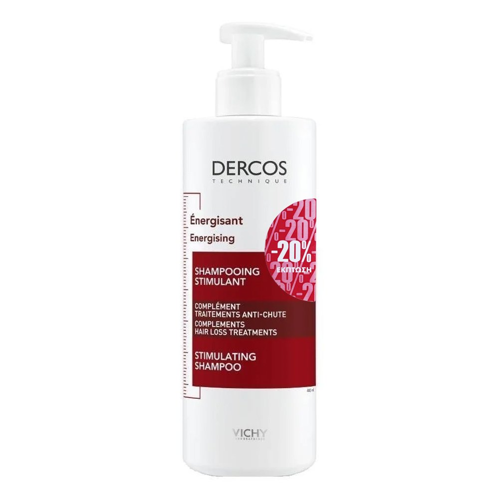 Vichy Dercos Energisant Σαμπουάν Κατά της Τριχόπτωσης 400ml – Ενδυνάμωση Φροντίδα μαλλιών