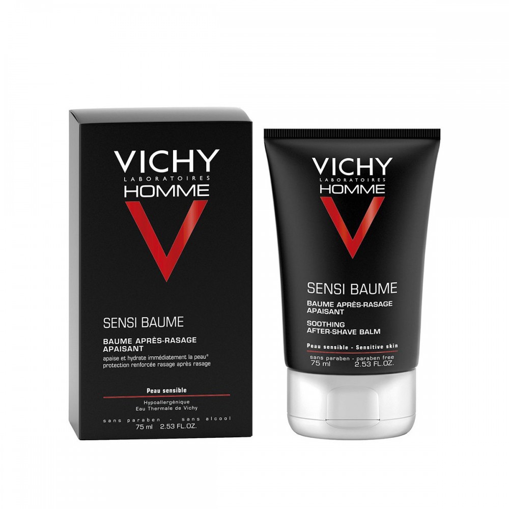 Vichy Homme Sensi Baume – After Shave Bάλσαμο για Ευαίσθητη Ανδρική Επιδερμίδα, 75ml Καλλυντικά