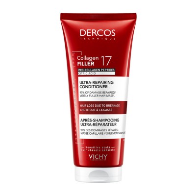 VICHY Dercos Collagen 17 Filler Conditioner 200ml – Conditioner Κατά της Τριχόπτωσης