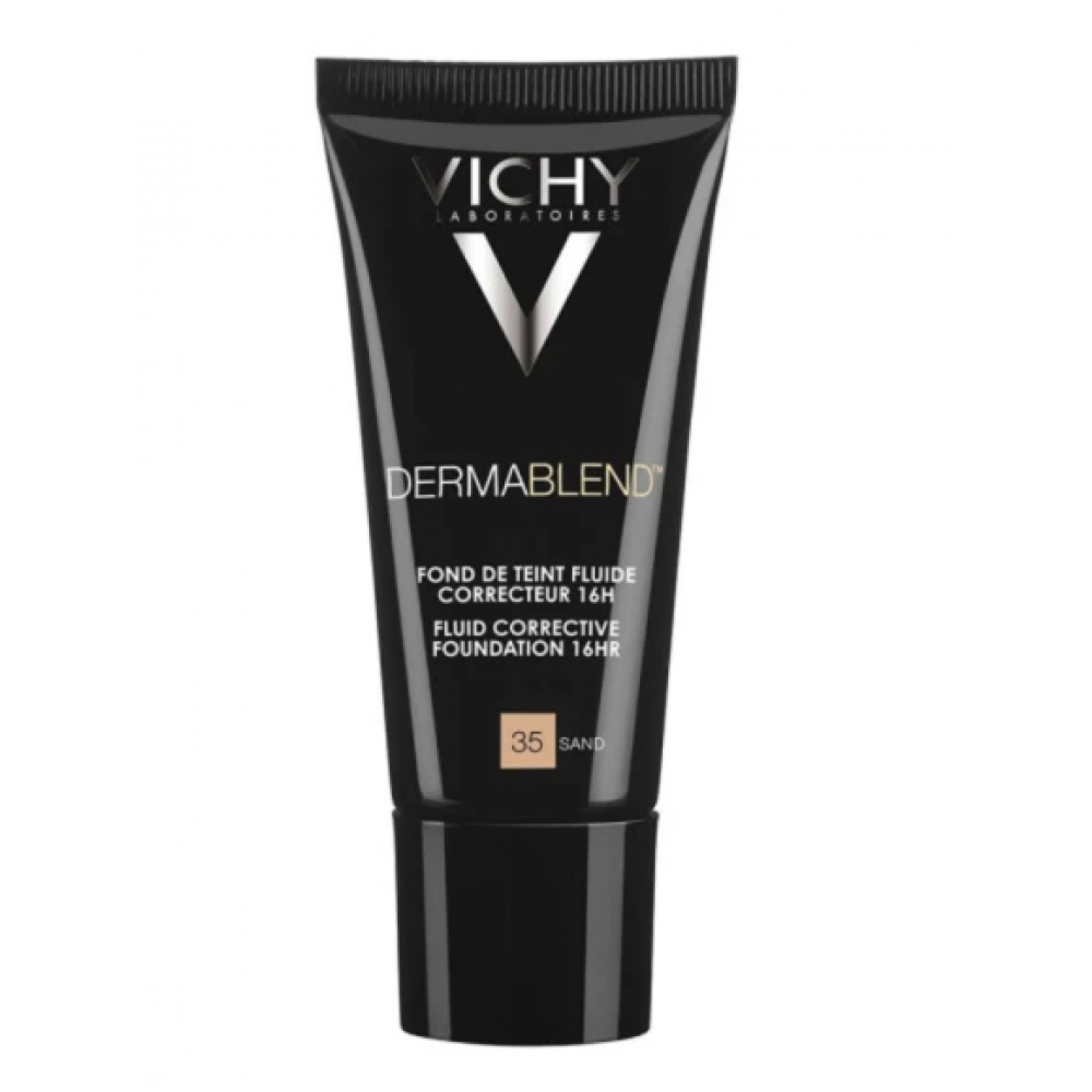 Vichy Dermablend Fluide No35 Sand – Υγρό Foundation για 16ωρη Κάλυψη με SPF28, 30ml Καλλυντικά