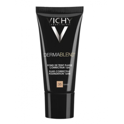 Vichy Dermablend Fluide No35 Sand – Υγρό Foundation για 16ωρη Κάλυψη με SPF28, 30ml