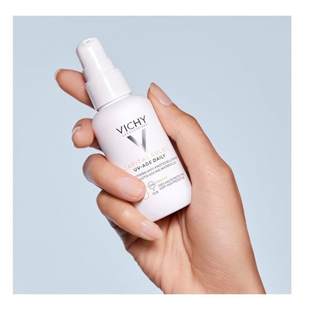 Vichy Capital Soleil UV-Age Daily SPF50+ 40ml – Αντιγηραντικό Αντηλιακό Προσώπου Αντηλιακά