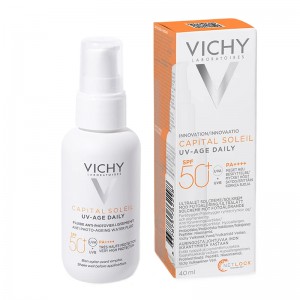 Vichy Capital Soleil UV-Age Daily SPF50+ 40ml – Αντιγηραντικό Αντηλιακό Προσώπου Αντηλιακά
