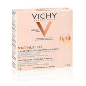 Vichy Mineralblend Healthy Glow Πούδρα Light – Τρίχρωμη Πούδρα Φυσικής Λάμψης & Ομοιόμορφου Τόνου, 9gr Καλλυντικά