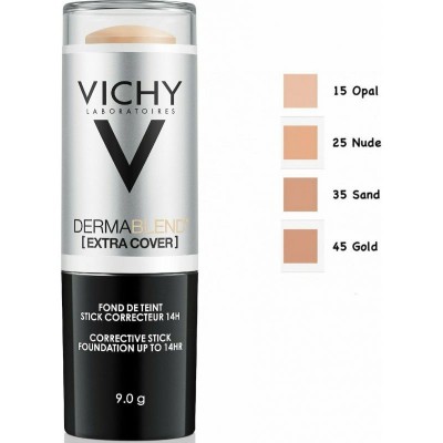 Vichy Dermablend Extra Cover SPF30 Gold 45 – Full Coverage Foundation Stick με Αντηλιακή Προστασία, 9gr
