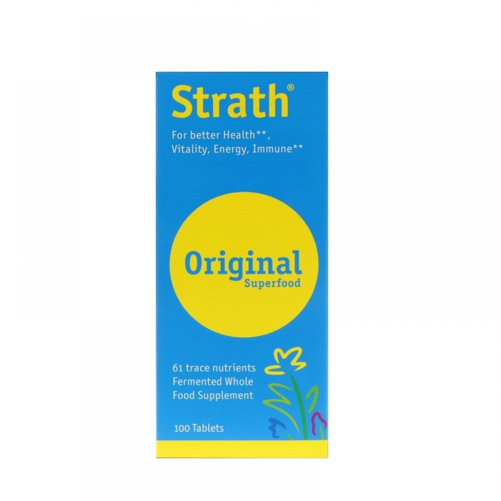 Strath Original – Συμπλήρωμα Διατροφής με Φυτική Μαγιά για Άμυνα, Ενέργεια & Ισορροπία, 100 Ταμπλέτες Συμπληρώματα διατροφής