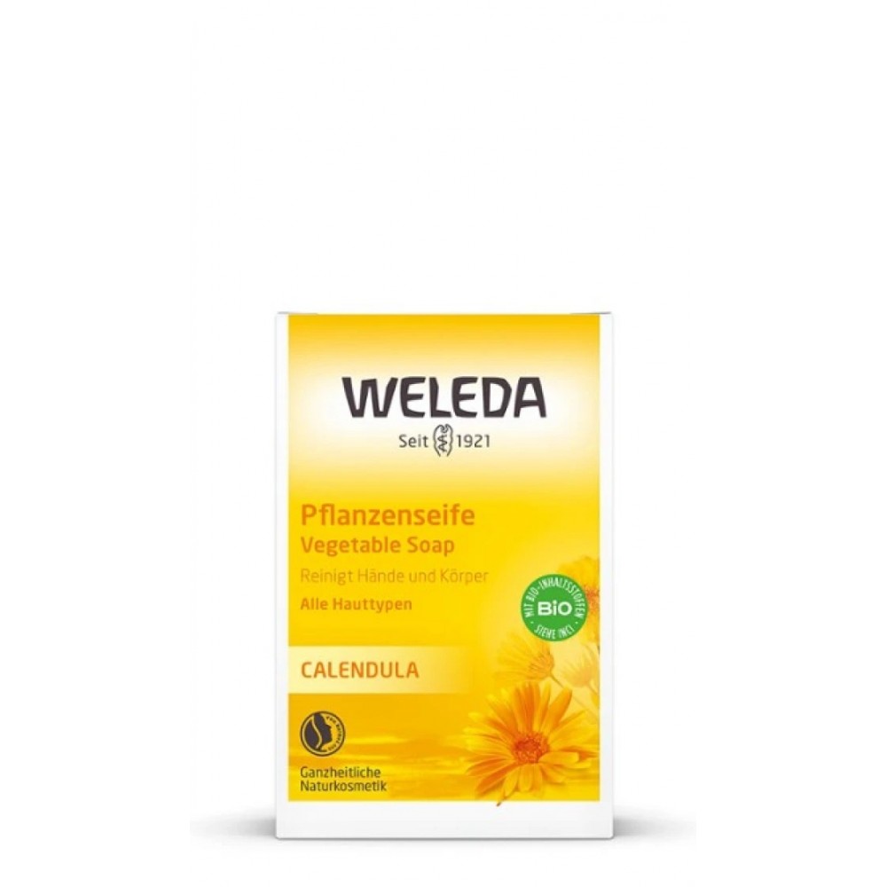 Weleda Σαπούνι Καλέντουλας 100 g – Φυσικό & Πρόσεκτο Καθαριστικό για Ευαίσθητο Δέρμα Φροντίδα μωρού