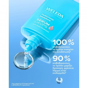 Weleda Hyaluronic Moisture Booster 30ml: Ελιξίριο Φυσικής Ενυδάτωσης & Plumping Αντιγήρανση και θρέψη 
