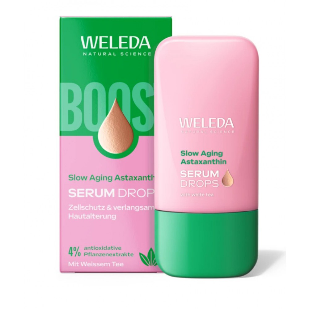 Weleda Slow Aging Astaxanthin Serum Booster Drops 30ml: Η Φυσική Απάντηση στη Φωτογήρανση & τις Ρυτίδες Καλλυντικά