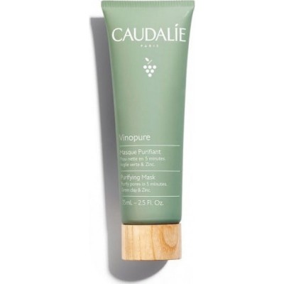 Caudalie Vinopure Purifying Mask – Μάσκα Αργίλου για Βαθύ Καθαρισμό & Ματ Όψη σε Λιπαρές Επιδερμίδες