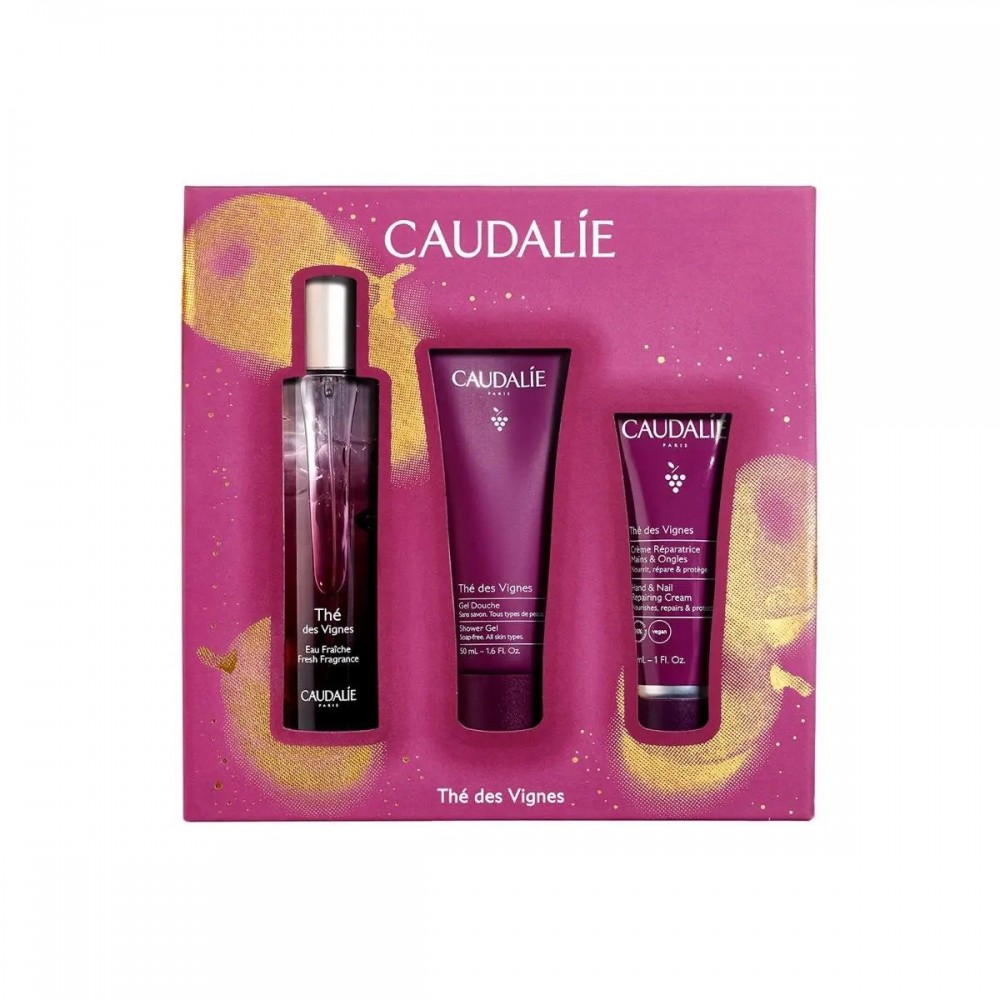 Caudalie Thé des Vignes Promo Set – Γυναικείο Άρωμα 50ml με Δώρο Αφρόλουτρο & Κρέμα Χεριών Καλλυντικά