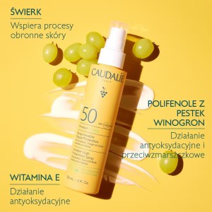 Caudalie Vinosun Protect Invisible High Protection Spray SPF50 – Υψηλή Αντηλιακή Προστασία για Πρόσωπο και Σώμα Αντηλιακά