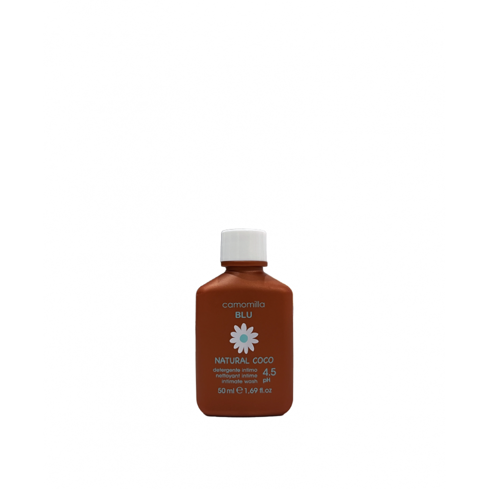 Camomila Blu Natural Coco Intimate – Φυσικό Καθαριστικό Ευαίσθητης Περιοχής με Έλαιο Καρύδας | 50ml Travel Size Ευαίσθητη Περιοχή 