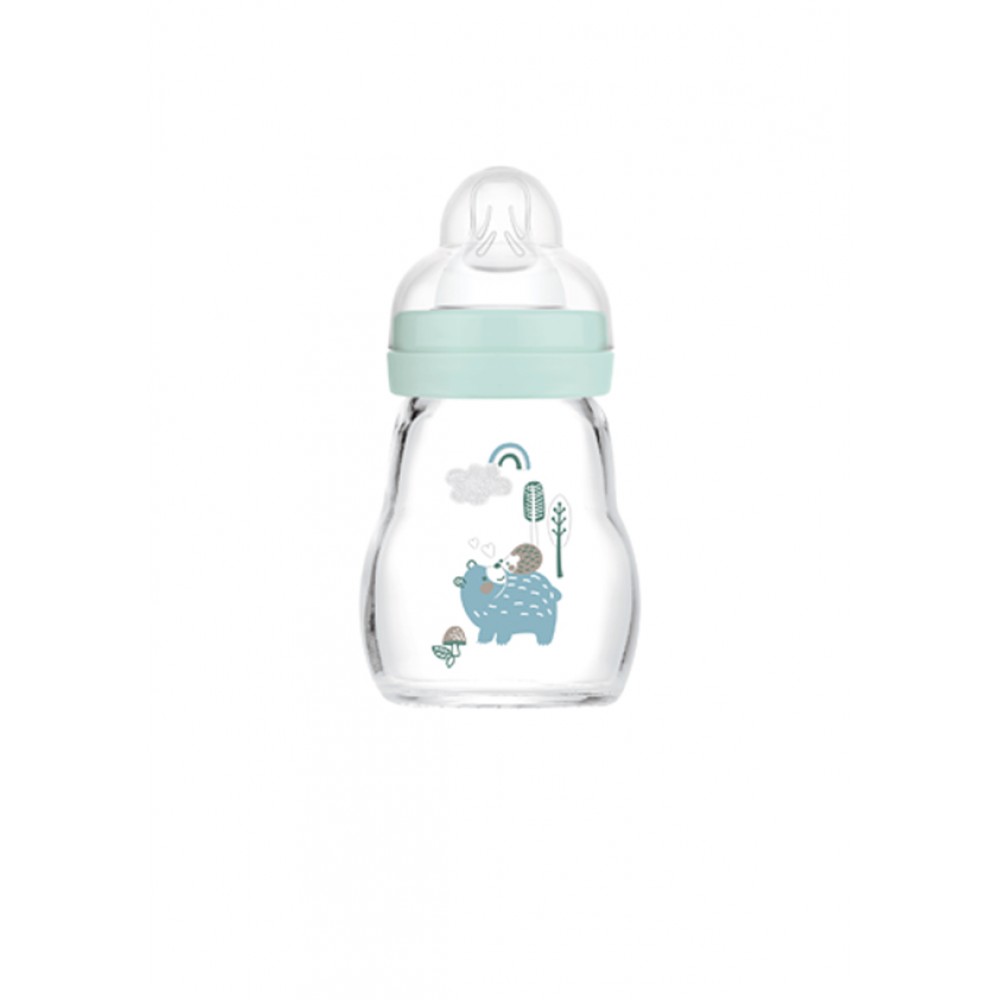 Mam Μπιμπερό Γυάλινο Feel Good 170ml 0+ μηνών Βρεφανάπτυξη